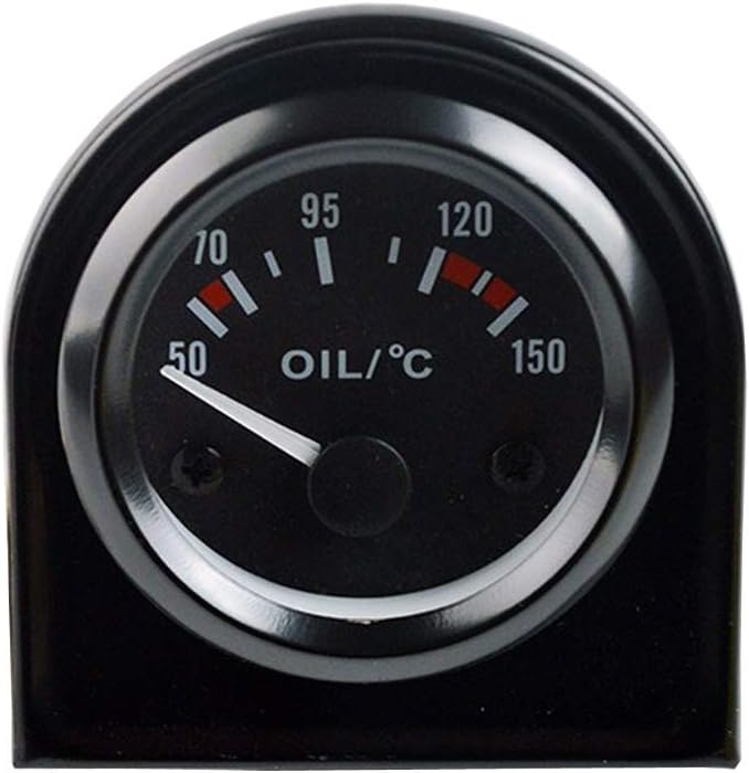 E Support Universal Car 2" 52mm Pointer Oil Temp Temperautre Gauge Meter Celsius White LED Light Indicator Display Electrical - Image 4